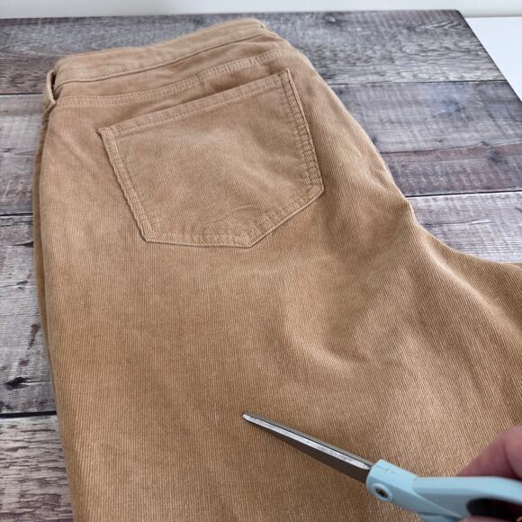 NYDJ Marilyn Straight Corduroy Pants Size 12 Tan Light Brown - Picture 8 of 11